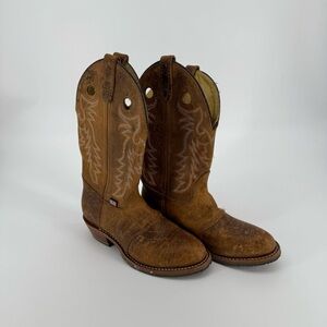 Double H Daniela Old Town Folklore Leather Western Cowboy Boots 9.5 M New